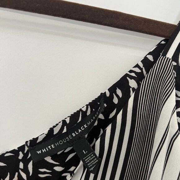 EUC - White House Black Market - Large - Reversible Black and White Tank Top - Picture 2 of 3